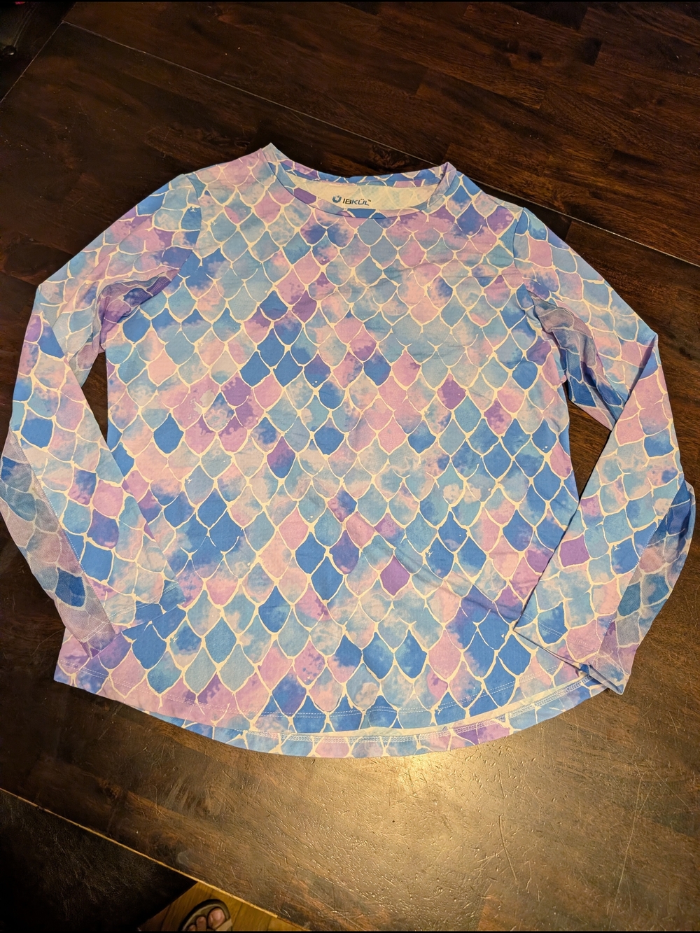 IBKUL Ariel Sun Shirt With Breathable Mesh Sleeves, Women's Large